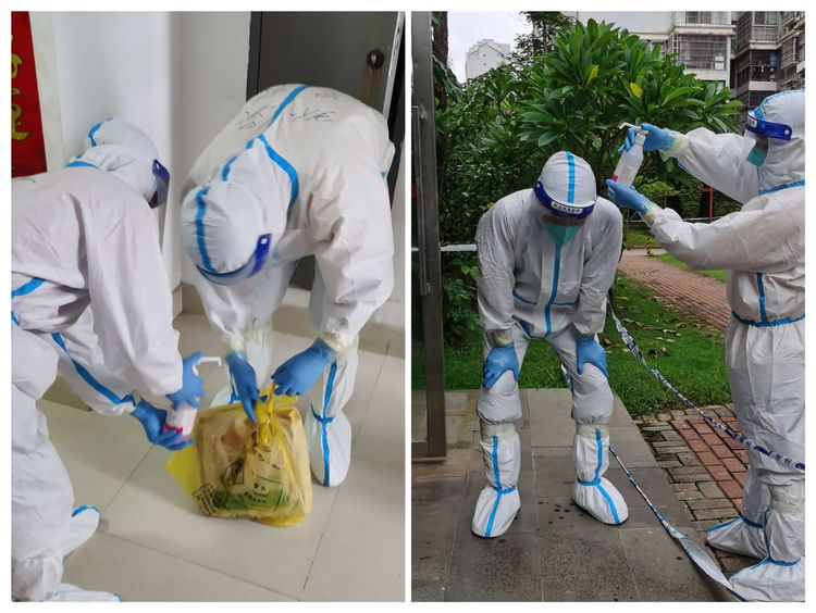 疫情下的坚守——yl6809永利皇宫第一分队海航城抗疫纪实(图3)